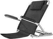 Folding Bed Back Rest, Multi-Position Bed Backrest Support Lightweight and Adjustable Angle, with Head Cushion Disability Aid Easy Clean