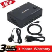 2 Ports KVM Switch Dual Display 4K HDMI KVM Switch Dual Monitor KC-KVM202 #TOP