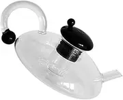 iplusmile Heat Resistant Tea Kettle Borosilicate Coffee Pot for Home Brewing Elegant Design for Tea and Coffee Lovers Present for Friends and Family