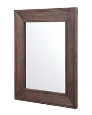 StyleCraft Oliver Wood Grain Chestnut-Stained Wall Mirror