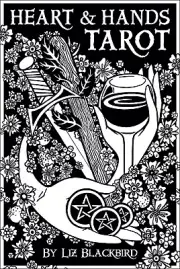 HEART & HANDS TAROT Deck Card Set wicca witch craft black & white oracle cards