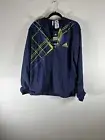 NOS Adidas Edge Warm Up Hooded Tennis Track Jacket Sz M ClimaCool Blue Full Zip