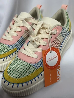 Women's Platform Sneakers Multi Color Size 8 Casual Walking Shoe Lucky Step