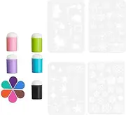 Sponge Finger Painting, Drawing Sponge Daubers, Crafting Finger Daubers, Stamp Pads Set, Finger Painting Set, Crafting Supplies, Colorful Stamp Pads, Art Daubers Set, Stamping Tools, Drawing Tools