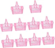 Plastic Mini Tote Basket Boys and Girls Shopping Baskets Doll Accessories
