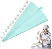 WJnflQN Piping Bags and Tips Set | Reusable Safe Piping Bags Icing Piping Tips | Sturdy Baked Cake Decoration Set Food Grade Cake Decorating for Cakes, Cups, Cookies, Pastries