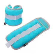 Ankle Weights, Leg Weight Straps Adjustable 3lbs Ankle Weight Set, Blue