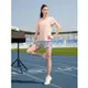 dhhome 361運動t恤女2023夏季新款瑜伽健身跑步服女士短袖透氣寬松速干衣