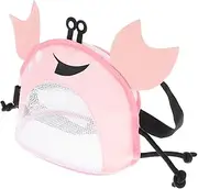 [OHPHCALL] Creative Crab Shaped Mesh Beach Bag for Cute Seashell Collecting Pouch Beach Organizer Ideal Beach Accessories for Shells and