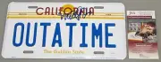 MICHAEL J FOX Hand Signed License Plate + JSA COA Back To The Future