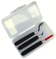 Noga MICRO BURR SET 3Pcs Mini Countersink,Mini Scraper,Small Hole Deburring Tool