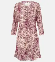 [Isabel Marant] Isabel Marant Octavia printed silk-blend minidress AU 14 multicoloured
