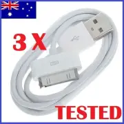 3X USB Sync Cable Charger for Apple iPhone 4 4S 3GS iPod Touch iPad Data Cord