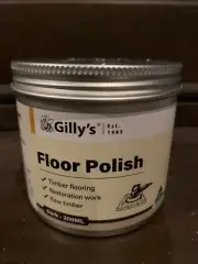 Gilly’s 200ml Dark Floor Polish - Restore Wooden Timber Floors Beeswax Based