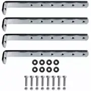 Galvanized Steel Vertical Bracket Set For Bawer Black Poly Tool Boxes