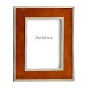 [Florabelle Living] Martini Photo Frame Medium Brown & Shiny Nickel