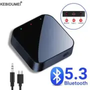 Bluetooth 5.3 Receiver Transmitter AUX HiFi Wireless Audio Adapter for Car TV Sp