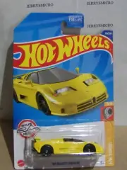HOT WHEELS HW TURBO SERIES '94 BUGATTI EB110 SS IN YELLOW #5/10 OR #65/250