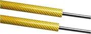 Gas Struts，Compatible with Suzuki Baleno (WB/EW) 2015-2020 Hatchback Tailgate Trunk Lift Supports Dampers Spring Rod Shock Absorber(Yellow carbon fiber)