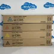 Genuine Ricoh Aficio MP C305 Toner Cartridge Complete Set KYCM 842119 20, 21, 22