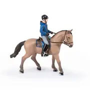 Papo France Walking Horse & Horseman Kids Animal Collectible Fun Figurine Toy