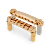 TonePros LPM02 Tune-o-matic Bridge and Tailpiece Set, Gold