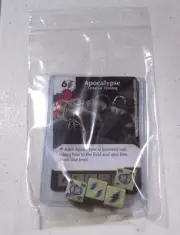 Marvel Dice Masters Uncanny X-Men APOCALYPSE Set RARE Uncommon CUR + 4 Dice