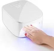 60W LED Nail Lamp Gel UV Nail Lamp UV LED Nail Dryer Curing Lamp Professional Gel Nail Lights Nail Art Manicure Tool with 30s 60s 120s 3 Timer Setting and LCD Display