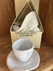 Stoffa Pinched Cup and Saucer Set