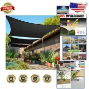 17' x 19' Black Shade Sail - Custom Fit, UV & Water Permeable Feature