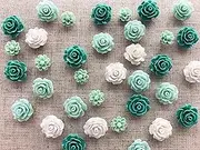 24Pcs Decorative Pushpins,Cork Board Tacks,Bulletin Board Tacks,Thumb Tack Decorative for CorkBoard, Office Organization or Home Green
