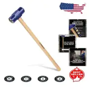 10 lb Double-Faced Sledge Hammer - Durable Carbon Steel & Hickory Handle