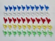 Vintage Ceramic Christmas Tree Bulbs (50) NOS Large Geese Pegs Lights (5) Colors
