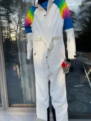 NWT Perfect Moment Chamonix ski jump suit extra small rainbow
