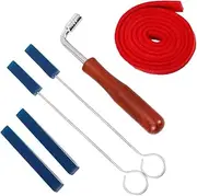 Abaodam 6-pc Professional Piano Tuning Kit Tuning Hammer Lever Mute Kit Tools for Piano and Mute