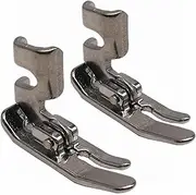 HONEYSEW 2PCS Low Shank Straight Stitch Presser Foot 0.4" Wide for Singer, Brother, Janome, Juki, Babylock, Elna, Kenmore, White, Necchi, Simplicity, and More Sewing Machines 45321