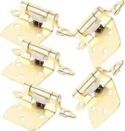 Ciieeo 5pcs Hinge for Cabinet Semi-Concealed Hinges Cabinet Hinges Door Spring Hinges Cabinet Soft Close Hinges Door Hinge Hinges for Camper Cabinet Hinge for Wood Steel Plate Coffee