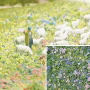 Busch 7359 A Scale Foam Flock Ground Cover -- Crocus 6-3/4oz 200ml