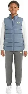 [PUMA] Youth Boy's 3 Piece Vest Clothing Set, 1 Vest, 1 Long Sleeve Shirt, 1 Jogger Pant