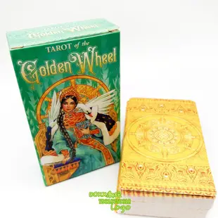 BOXx潮玩~Tarot of the Golden Wheel Card Tarot Game推理英文塔羅牌卡牌