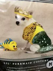Zack & Zoey Lil' Mermaid Dog Costume Halloween Medium 16 Inches FREE shipping