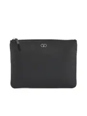 Valentino Garavani Leather Minimalist Pouch With Zip