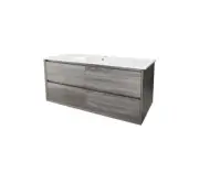 MAXIMO 1200MM AMAZON GREY WALL HUNG VANITY WITH CERAMIC TOP