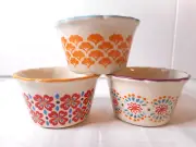 The Pioneer Woman Flea Market 4-Inch 7 ounce Ramekins Scalloped Edge Set of 3