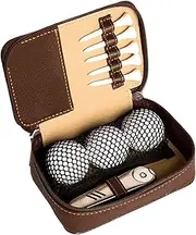 Club Glove Golf Travel Bag | Leather Portable Golf Organizer | Waterproof Multi-Functional Sport Equipment Organizer for Course Home Travel Trip Car Display Standbag Training