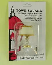 Dollhouse Miniature Electric Table Lamp Lucite Hollywood Regency Town Square T88