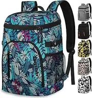 [Capolo] Cooler Backpack 30 Cans, Insulated Backpack Cooler Leak Proof Large Capacity Thermal Bag Beverage Soft Cooler Bag Lunch Camping Travel Picnic Hiking for Men Women
