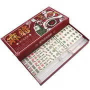 Mini Mahjong Game Set Traditional Version Game 144 Melamine Mahjong Tiles Games