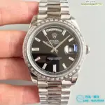 ROLEX 勞力士 手錶 星期日志型系列黑盤 男士腕錶 自動機械手錶 男士精品腕錶 休閒商務手錶 男錶 女錶