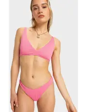 [Roxy] Love Cheeky Bikini Bottom in Pink Carnation